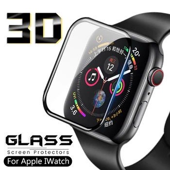 

3D Tempered Glass For Apple Watch Series 1 2 3 4 anti Scratch Screen Protector Protective Film For iwatch 44mm 40mm 38mm 42 mm