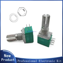 

5PCS 6pin Potentiometer 5K10k 20k 50k 100K Ohm Type B Resistors Double Turn Linear Rotary Carbon Taper Potentiometer