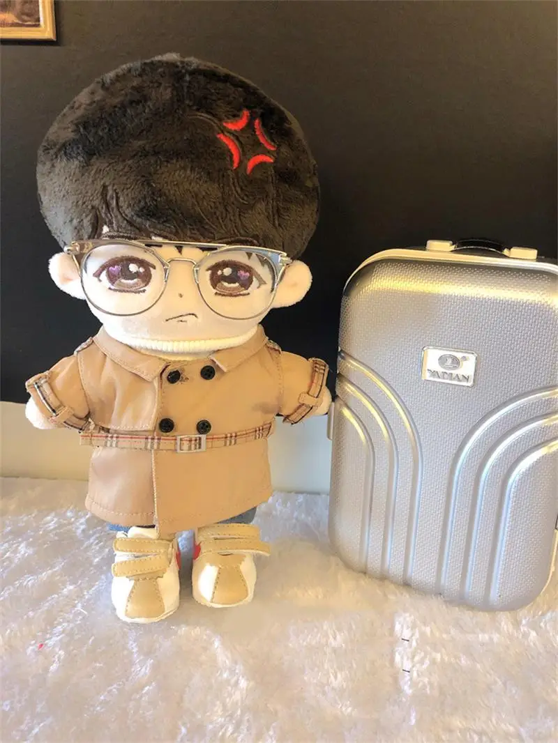 Отслеживаемая плюшевая кукольная одежда Kpop EXO, 20 см, ветровка с поясом, Верхняя Одежда для куклы, аксессуары, костюм
