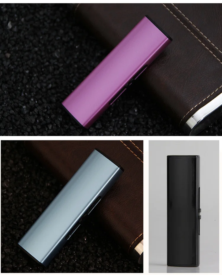 Оригинальность Windbreak Электроника usb зарядка Зажигалка двухсторонний точечный детектор дыма