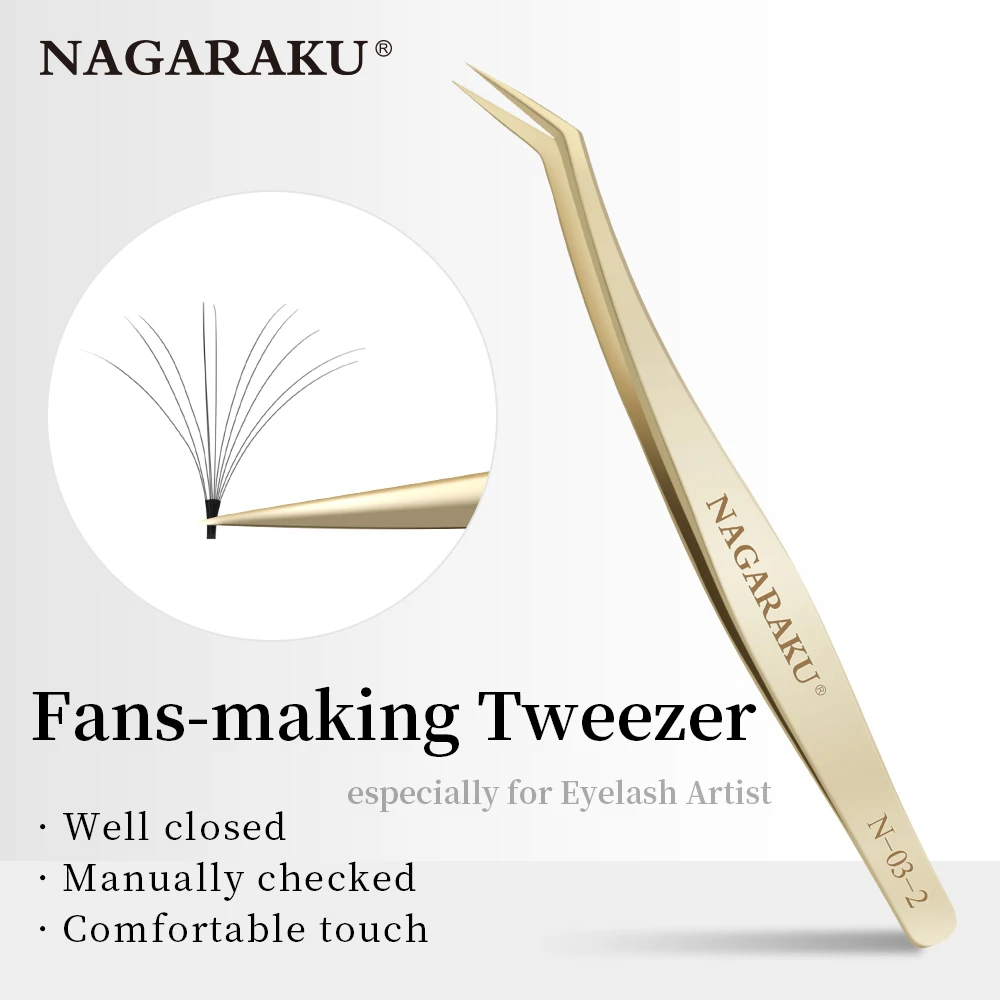 NAGARAKU Пинцет для наращивания ресниц макияж нержавеющая сталь немагнитные пинцеты