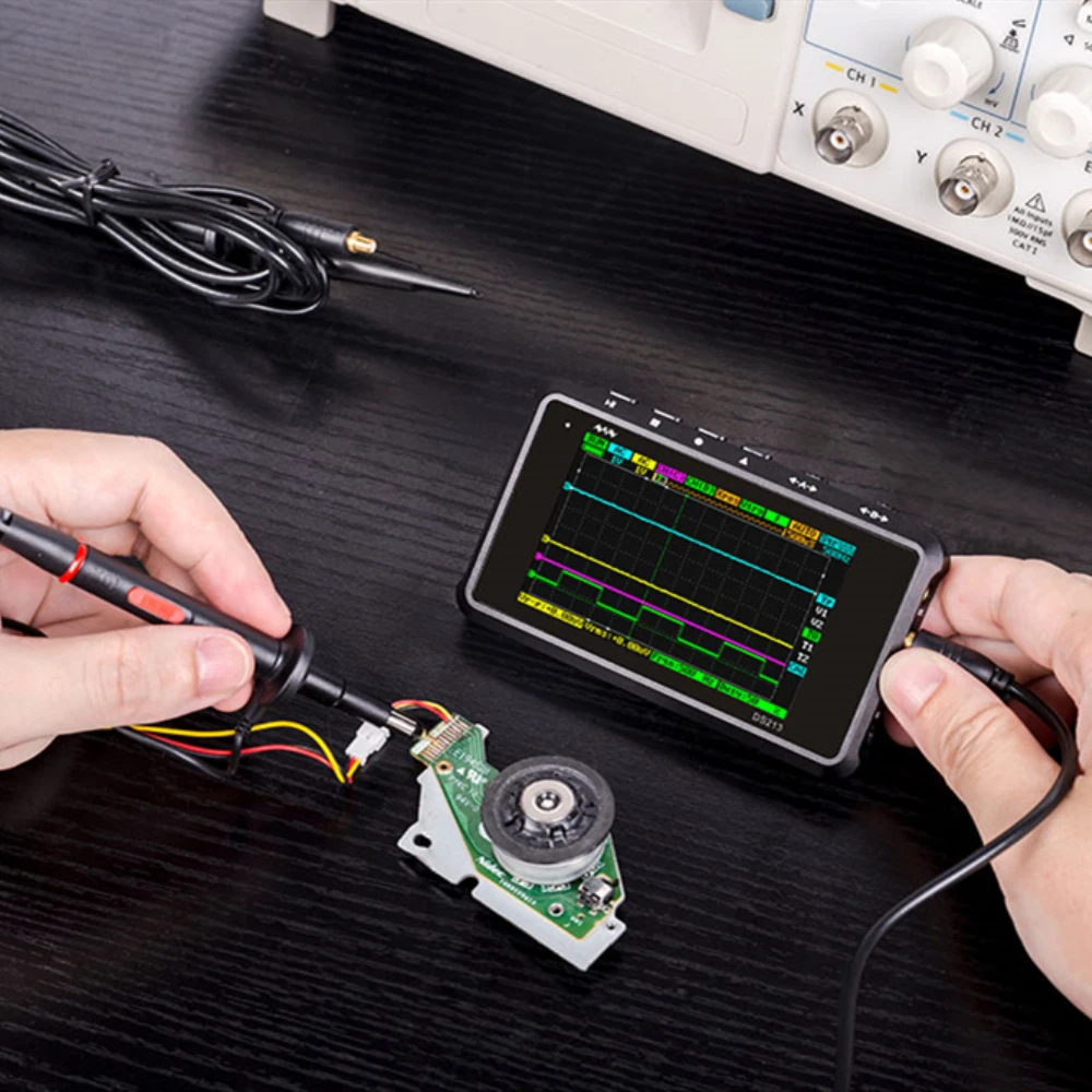 4 канальный 100 мс/с MINI Nano DSO213 DS213 Профессиональный Портативный цифровой