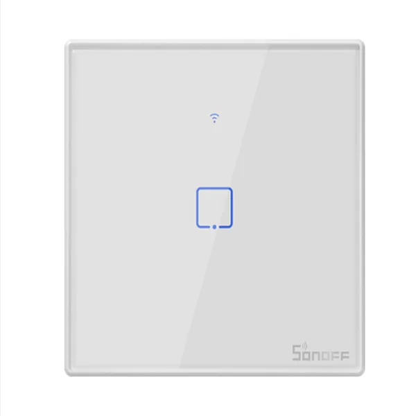 Интеллектуальный выключатель света Sonoff T2 1/2/3 интеллектуальная беспроводная(Wi-Fi) Беспроводной Панель сенсорный настенный выключатель Retome Ctrl - Цвет: 1 Gang EU Panal