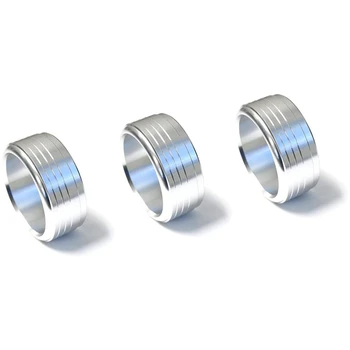 

3Pcs AC Climate Control Knob Ring Covers Compatible for Subaru WRX, STI, Impreza, Forester, XV Crosstrek, Etc