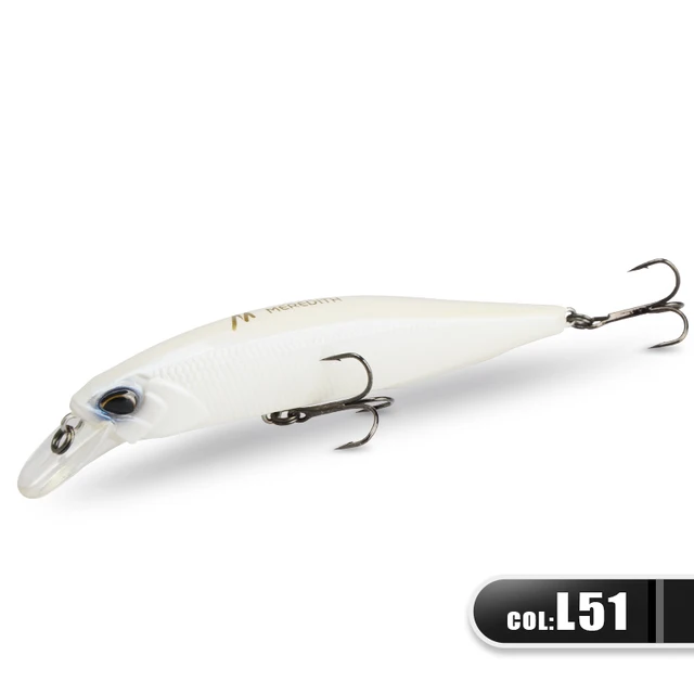 MRERDITH JERK MINNOW 100F 14g  Floating Wobbler Fishing Lure 24Color Minnow Lure Hard Bait Quality Professional Depth0.8-1.0m JBR-100F-L51