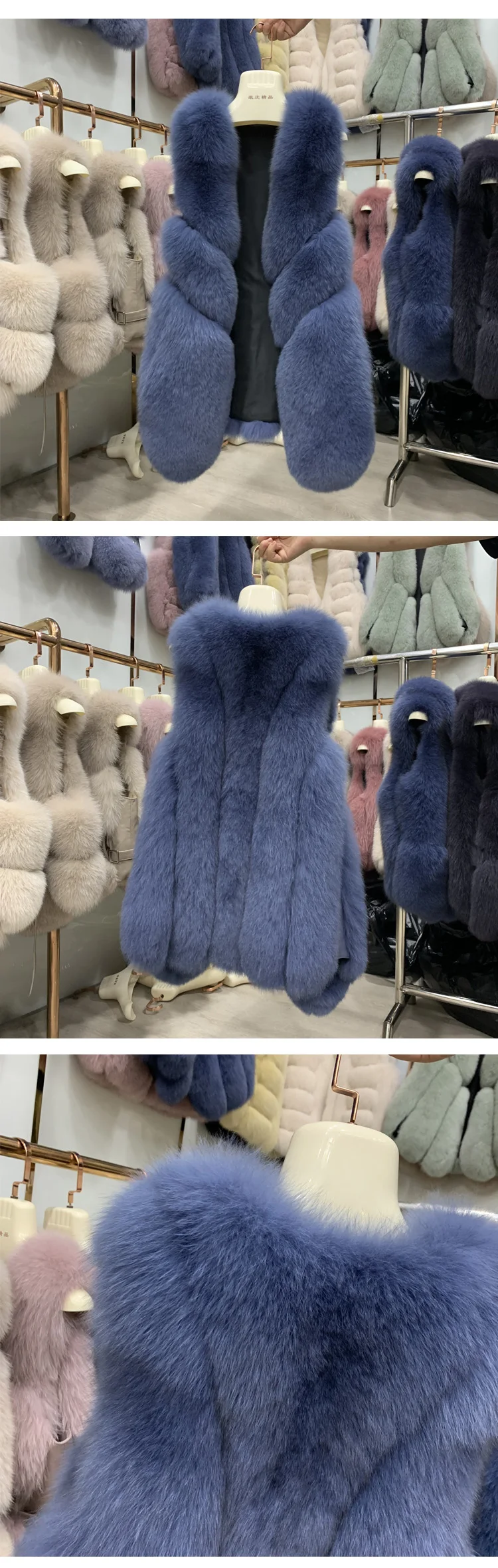 Трендовая Повседневная элегантная женская зимняя куртка для отдыха, подходит ко всему, утолщенная популярная Повседневная Милая шуба из натурального Лисьего меха премиум класса для женщин