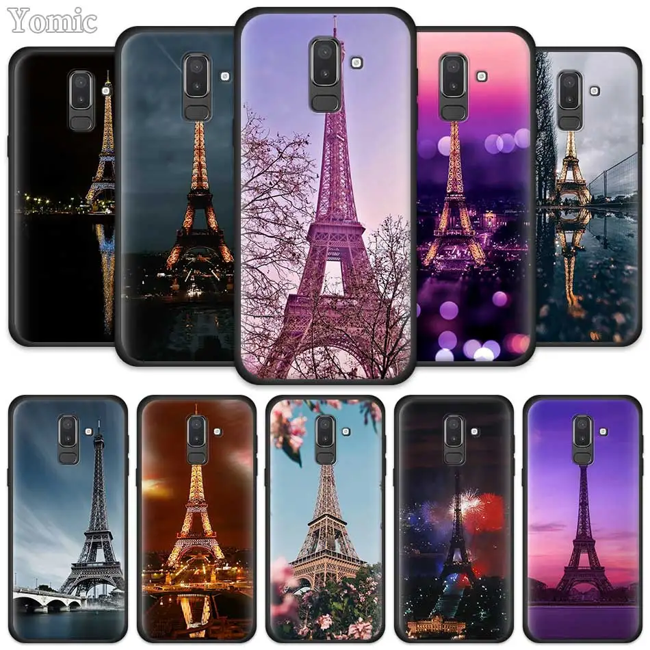 Париж Эйфелева башня Франция чехол для samsung Galaxy J8 J6 J4 A6 A7 A8 A9 плюс M10 M20 M30 S M40 силиконовый чехол для телефона с изображением на задней панели Чехол