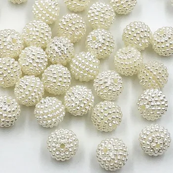 

100PCS 10MM Milkwhite ABS Loose Beads DIY Jewelry Accessories