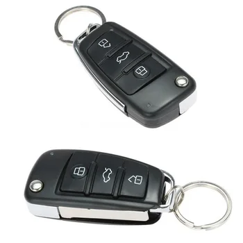 

Black Car Remote Central Lock Professional Universal 12V Car Keyless Entry System With Remote Controllers Car Alarm New
