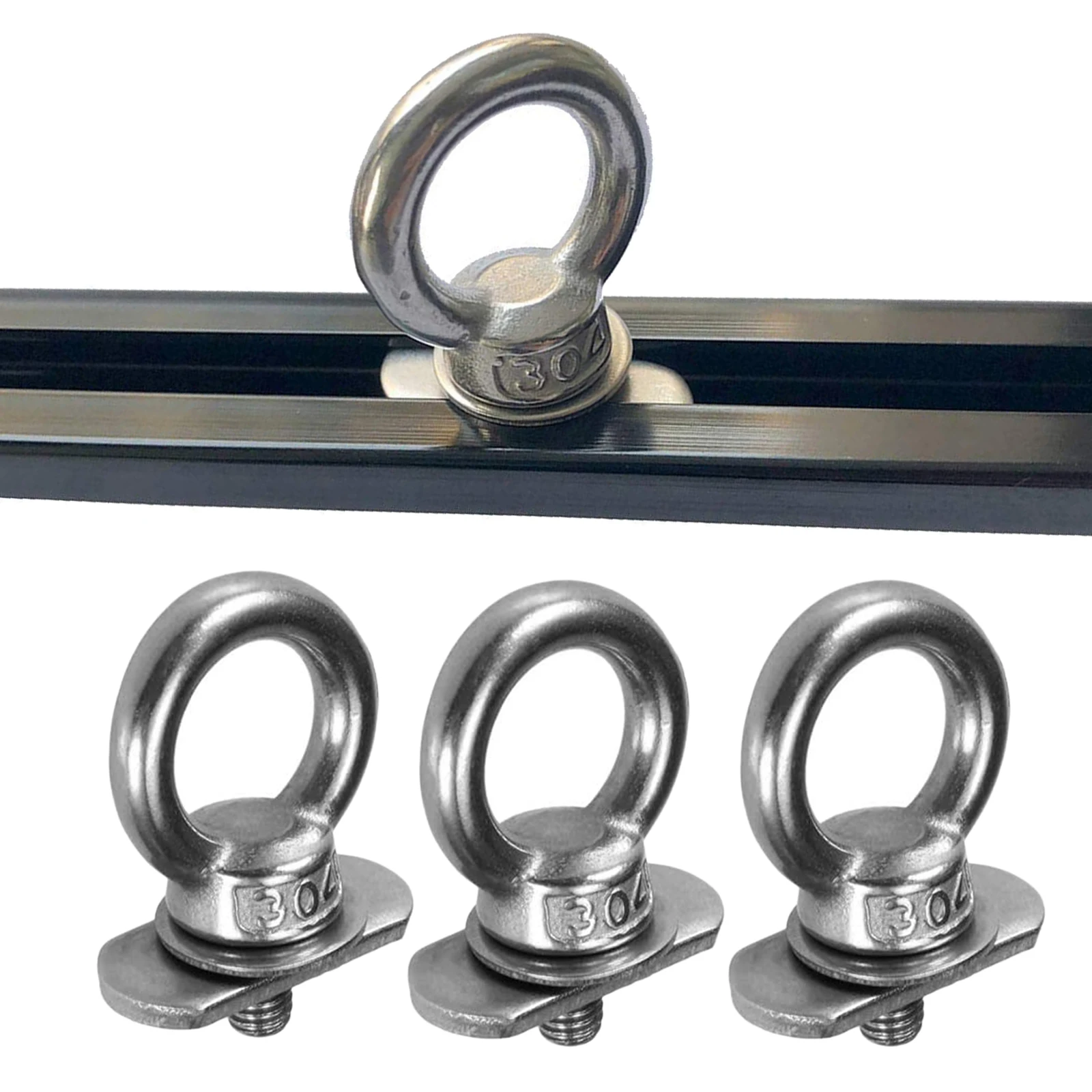 thumbnail image 2 of Aazon.co : Iweener Stainless Steel Kayak Track Ount Tie Down Eyelet... 2 of 14