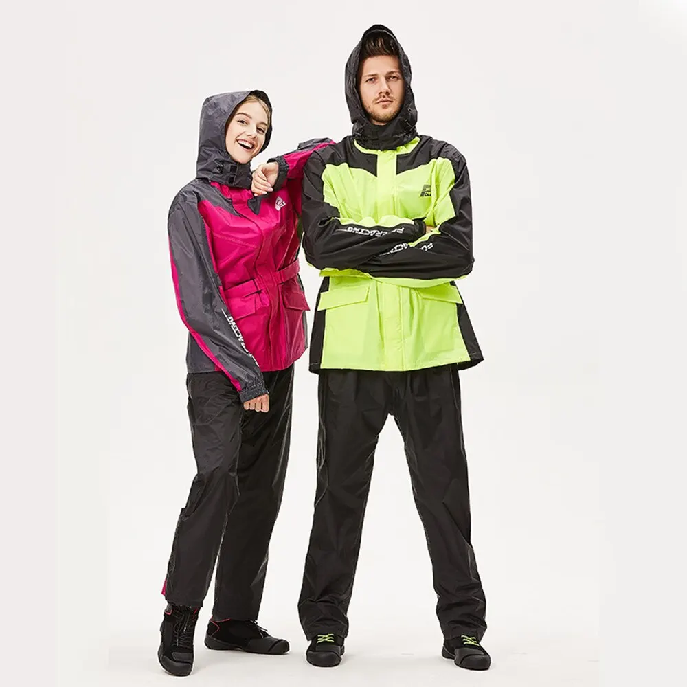 Водонепроницаемый мотоциклетный плащ и дождевые брюки дождевик вентилируемый