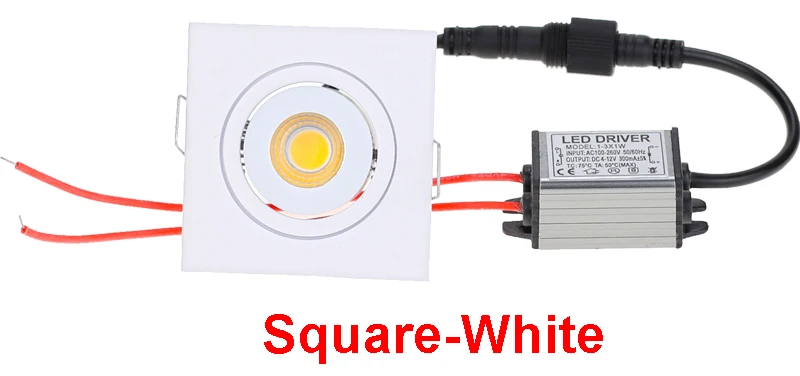 Factory Price Recessed LED Waterproof IP65 Dimmable COB Downlight Outdoor 3W AC90-260V LED Ceiling Spot Light LED Ceiling Lamp