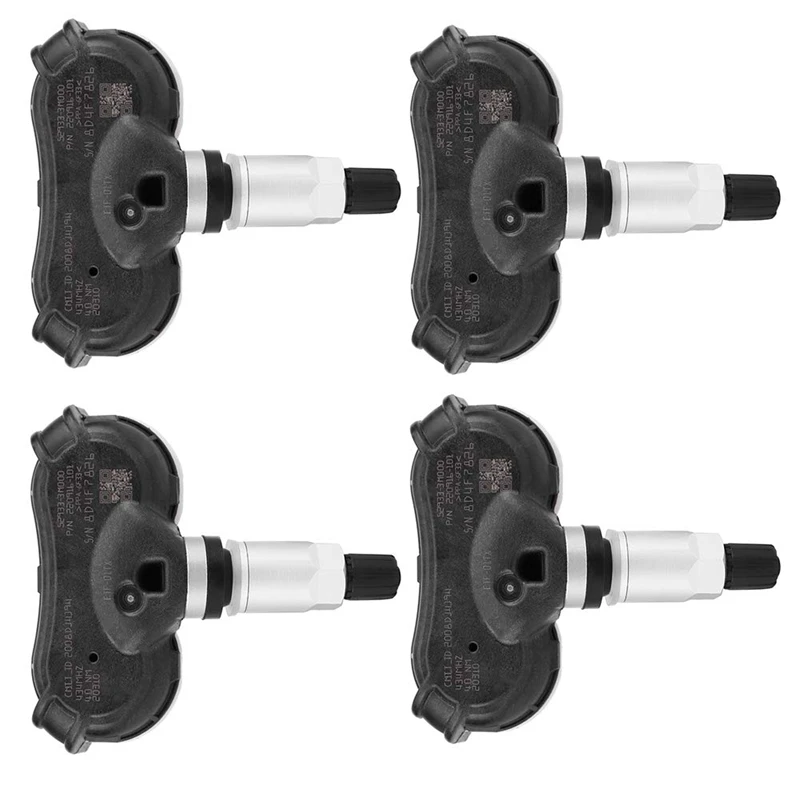 4Pcs Car TPMS Tire Pressure Monitoring Sensor for IX35 2010-2012 52933-3M000 (Black + Silver) | Автомобили и мотоциклы