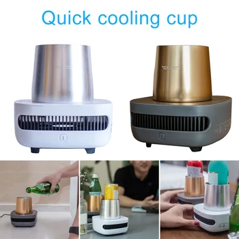 

New Fast Cool Cup Chilled Drinks Portable Mini Refrigerator Electric Summer Drink Cooler Freezer for Home