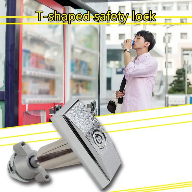 

Vending Machine/ATM Machine/Intelligent Terminal Lock High Quality Safety and Reliability Cabinet Lock T-shaped Lock 88x68x38mm