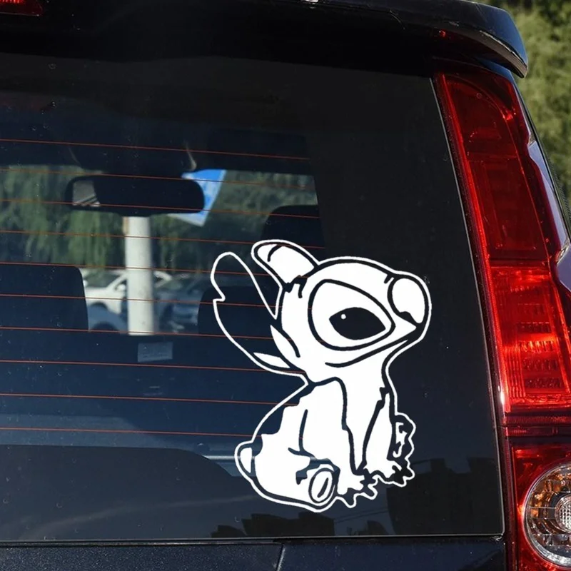 19*16cm Creativity Hot Sell Car Stickers Stitch Cartoon Funny Decoration Creative Windshield Auto Tuning Styling Vinyls | Автомобили и