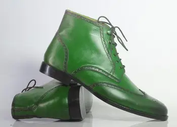 

High Quality New Fashion Men Pu Leather Lace-up Boots Male Casual Classic Trendy Low Heel Martin Boots Zapatos De Hombre TV590