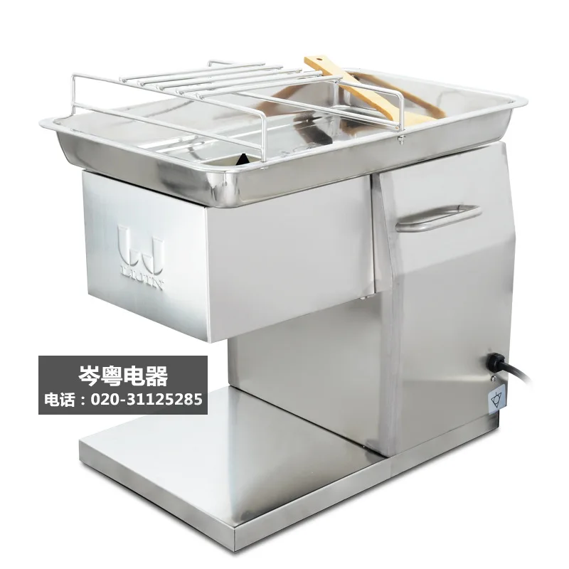 

110V/220V Stainless Steel Meat Slicer/Cutter QX Desktop Type Meat Cutter Meat Cutting Machine 2.5-10mm Blade Size Can Be Choose