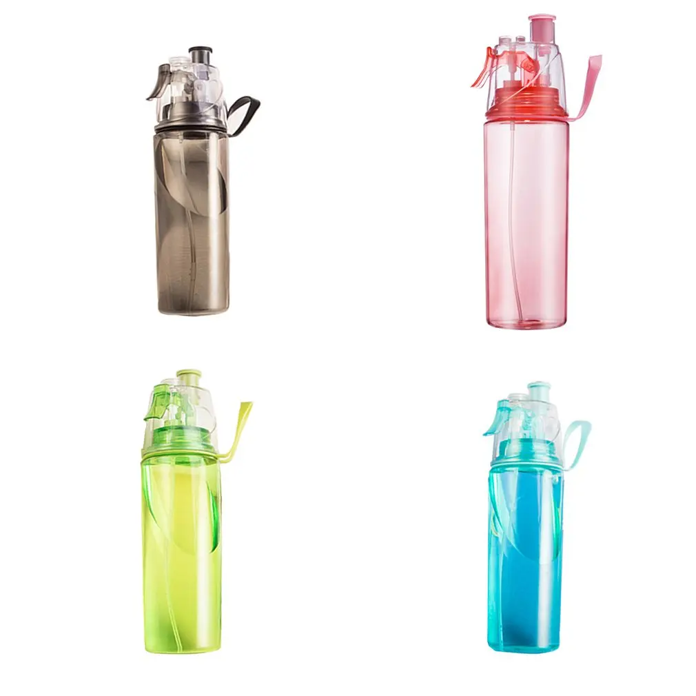 Fashion Creative Sports Bottle Hand Cup Portable Summer Space Cup Plastic Cup Spray Cup Outdoor Travel Cup