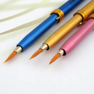 

Lip brush beauty tool compact portable metal shell retractable lip brush lip film brush for makeup beginners