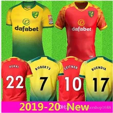NORWICH CITY PUKKI Футбольные Майки 19 20 Домашняя BUENDIA Футбольная Футболка HERNANDEZ MCLEAN STIEPERMANN ROBERTS Джерси