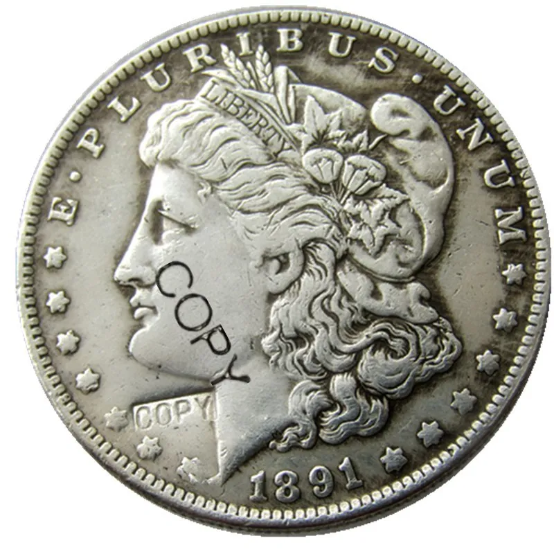 

US 1891-CC Morgan Dollar Silver Plated Copy Coin