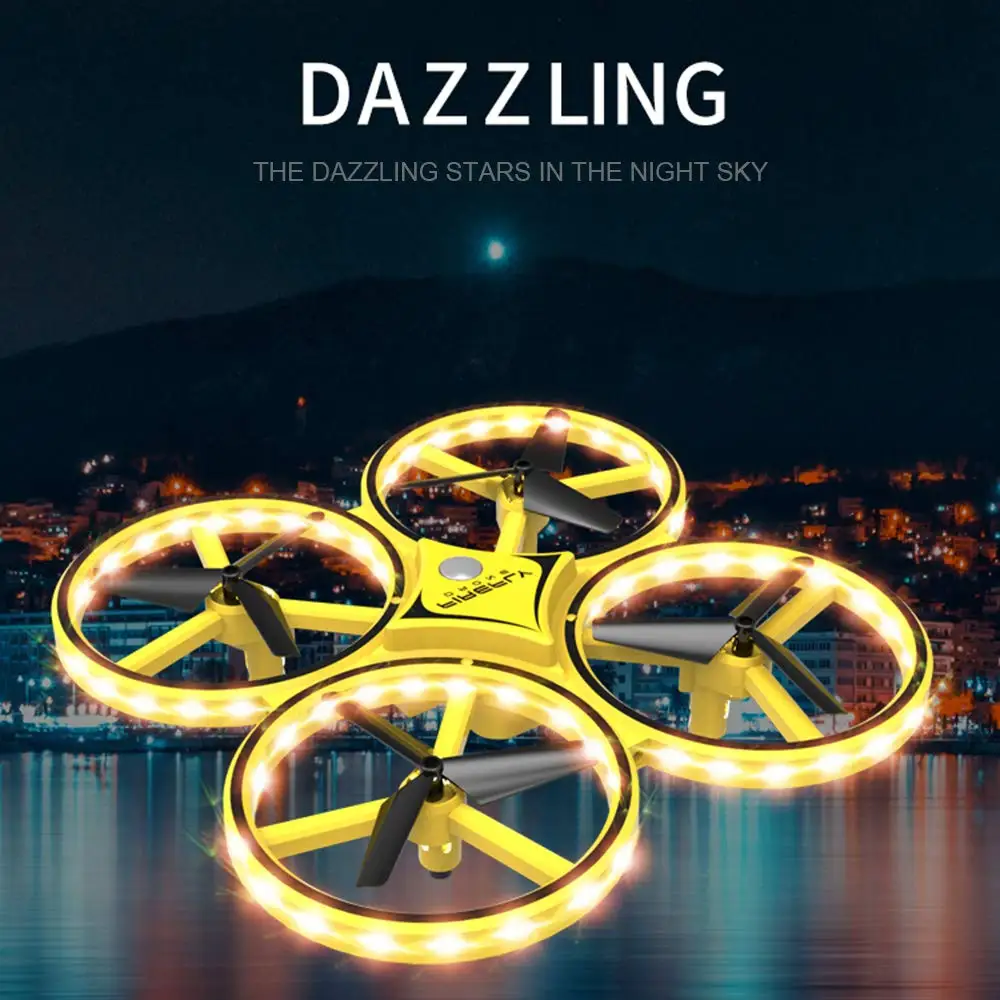 ZF04 RC Drone Mini Infrared Induction Hand Control Drone Altitude Hold 2 Controllers Quadcopter for Kids Toy Gift ZF04 RC Drone Mini Infrared Induction Hand Control Drone Altitude Hold 2 Controllers Quadcopter for Kids Toy Gift