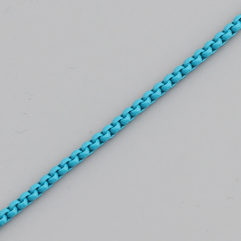 Colorful Enamelled Chain Necklace,Box Chain Choker,Enamel Pop Chain Necklaces,Minimalist Fine Jewelry collar 
