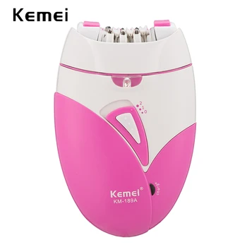 

100-240V kemei rechargeable lady epilator electric hair removal bikini hair shaver depilador remover undeararm trimmer device