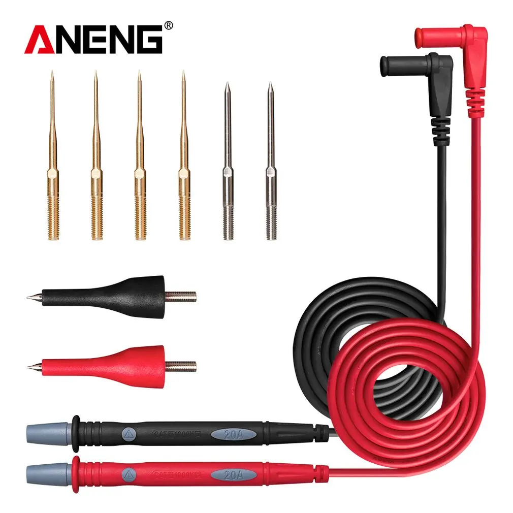 PT1005 1000 V 10A Universele Digitale Multimeter Sonde Test Leads Pin Naald Tip Multi Meter Tester Lead Sonde Draad Pen Kabel