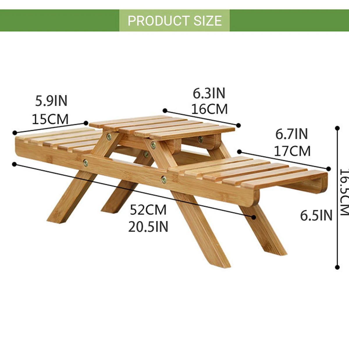 

Plant Flower Shelf Stand Flower Pot Rack Natural Bamboo Holder Decor Living Room Table home Garden Outdoor Planter Display Stand
