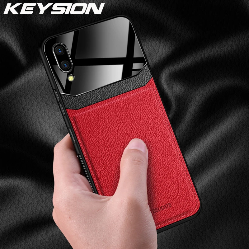 Зеркальный кожаный чехол KEYSION для VIVO X27 X23 X21 силиконовая ударопрочная задняя