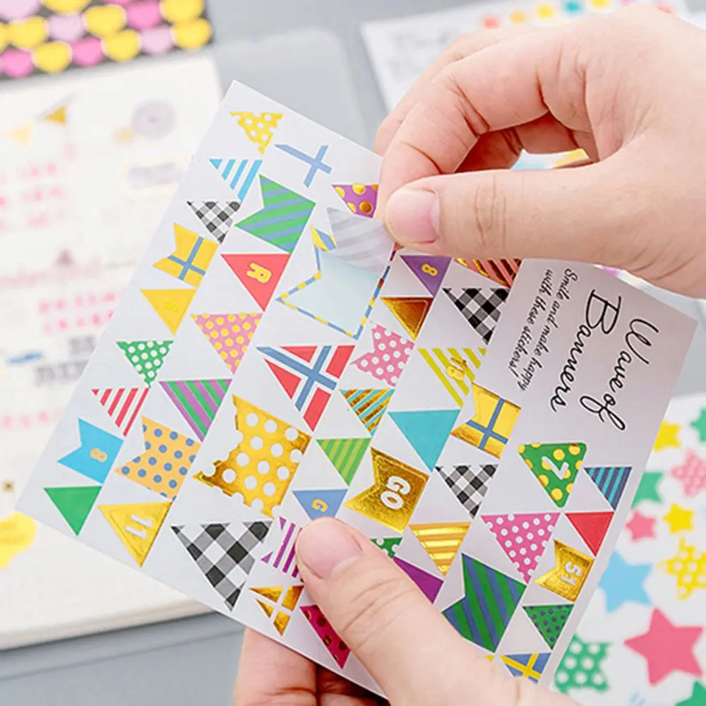 Новое поступление кавайная Геометрическая наклейка для дневника милый дневник