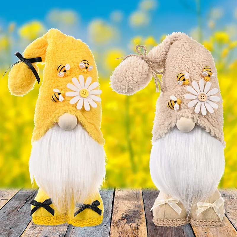 

Cartoon Cute Plush Doll Pillow Toys Soft Stuffed Bee Festival Standing Toy Animal Children Birthday Gifts Sofa Decoration