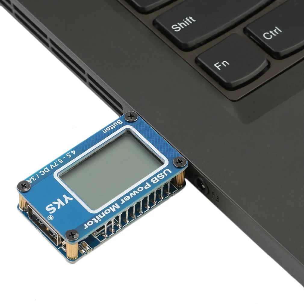 ЖК-дисплей USB зарядное устройство Напряжение Ток Waltt детектор Тестер монитор синий