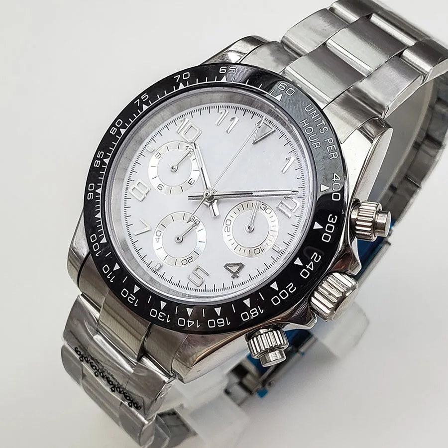 

watch men Quartz watches Chronograph Luminous waterproof stainless steel 39MM DTN1