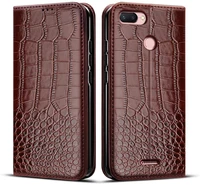 case For Xiaomi Redmi 6 Case Crocodile texture leather Cover Phone Cases For Xiaomi Redmi6 Bumper 6 Coque flip 1