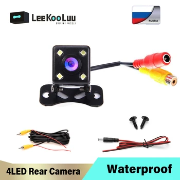 

LeeKooLuu Waterproof Rear View Camera For Car Reverse Camera With 4 LED Lights 170 Degree Wide Angle Auto Parking Cameras