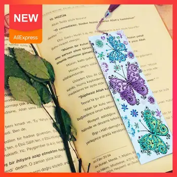 

Creative 5D Diy Imitation Crystal Painting Leather Bookmark Tassel Painting Craft Diy Embroidery Stationery Bookmark Suppli N5J5