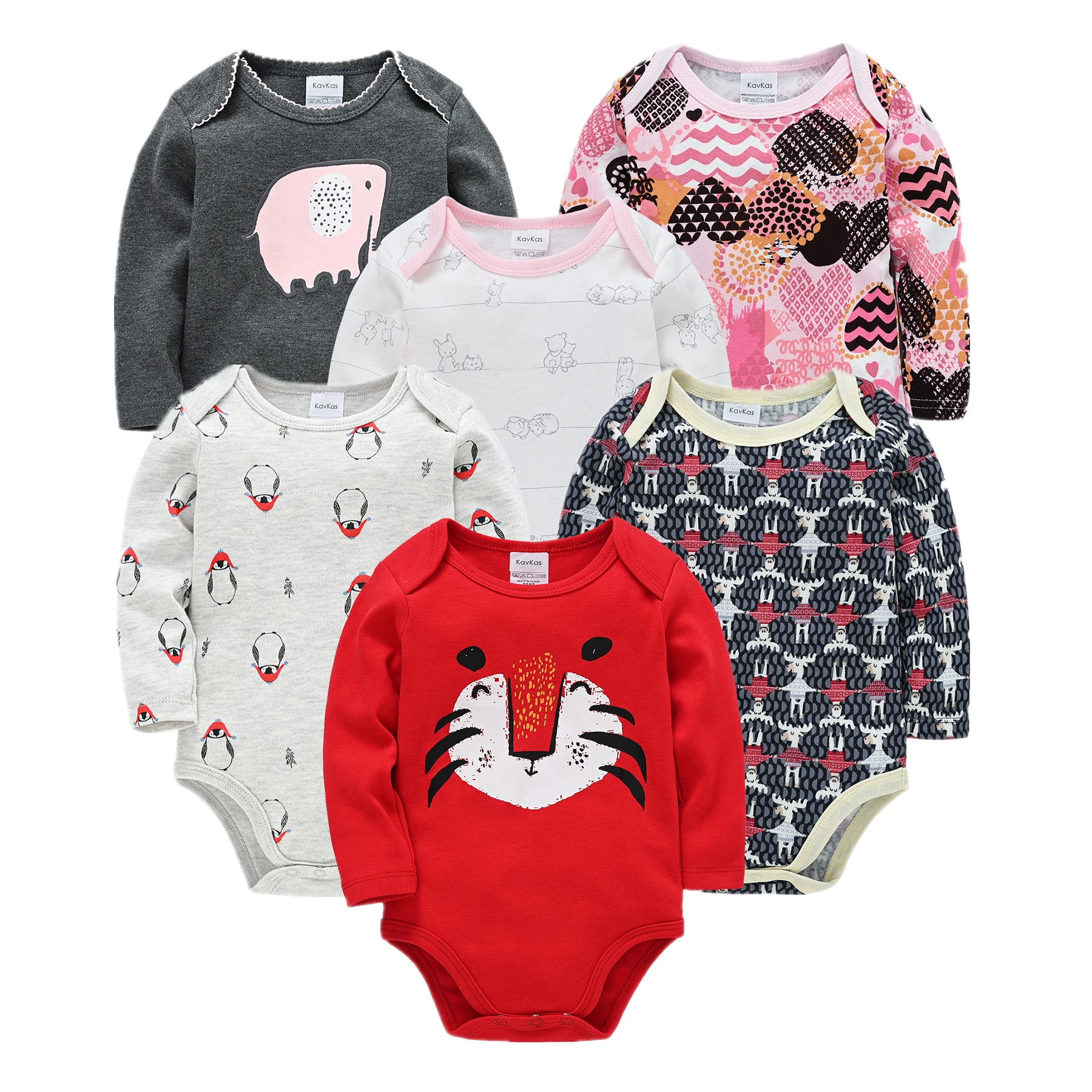 

Infant Baby Girls Pyjama Autumn 100%Cotton Newborn Baby Boys Girls Clothes 3 6PCS Baby Pajamas Unisex Kids Clothing Sets