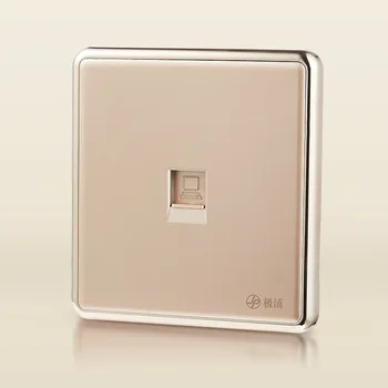 

New Arrivals 86-Type Satine Series One Computer Socket Panel Production