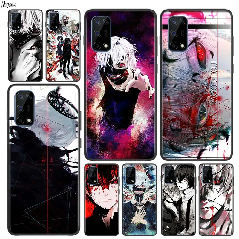 Аниме Tokyo Ghoul противоударный чехол для OPPO Realme7 7i 6 5 3 2 Pro C1 C2 черный телефона в виде