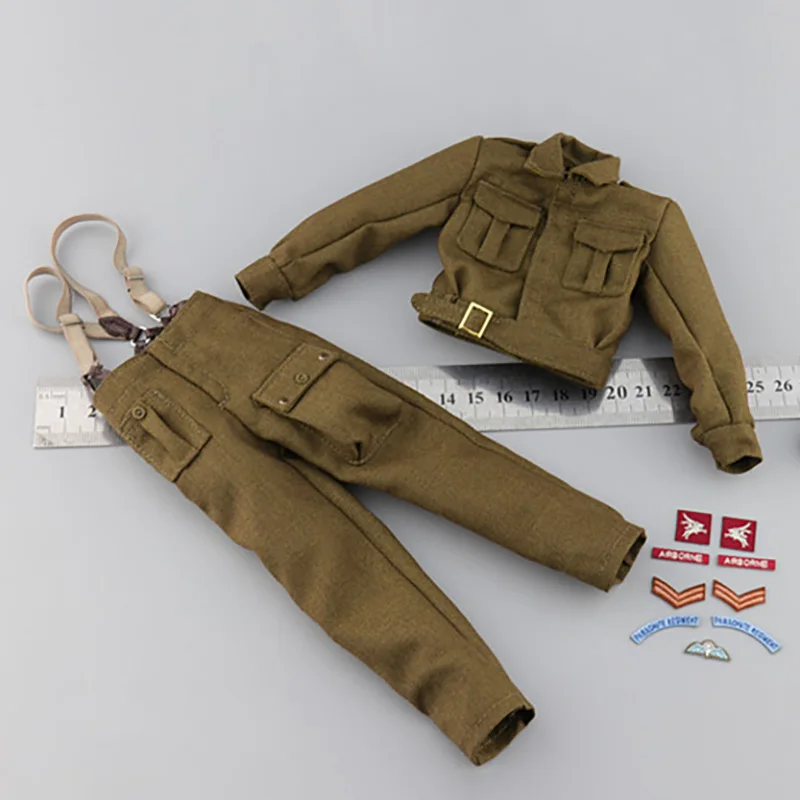 

1/6 Scale K80136 Men's Soldier Second World War Pilot Uniform Clothes Male Boy Clothing for 12' Action Figure Body Doll Toy