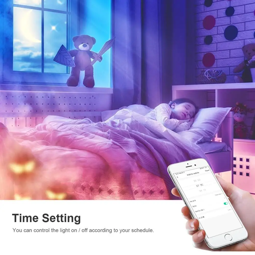 Светодиодные лампы Tuya Smart Life 5 м 10 15 5050 SMD RGB Wi Fi управление голосом светодиодная