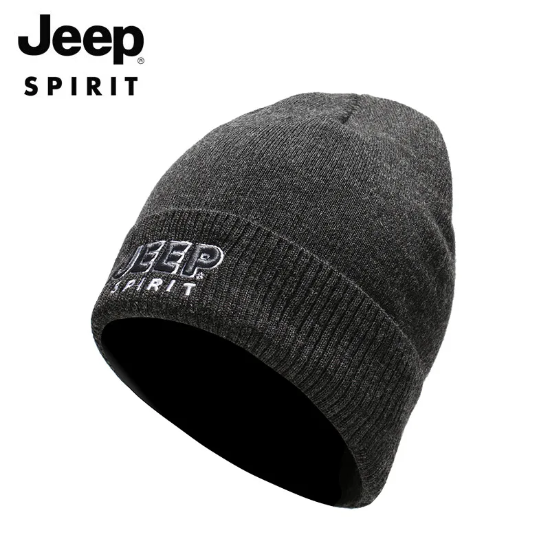 Бренд JEEP SPIRIT, зимние шапки для мужчин, теплая шапка, женская зимняя Лыжная шапочка, шерстяная вязаная теплая шапка с буквенным принтом, s Gorros Mujer Invierno