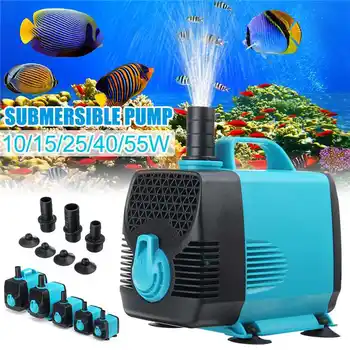 

Portable 110V Aquarium Submersible Pump 10W 15W 25W 40W 55W Water Pond Pump Electric Fish Tank Pond Mini Fountain Pump US Plug