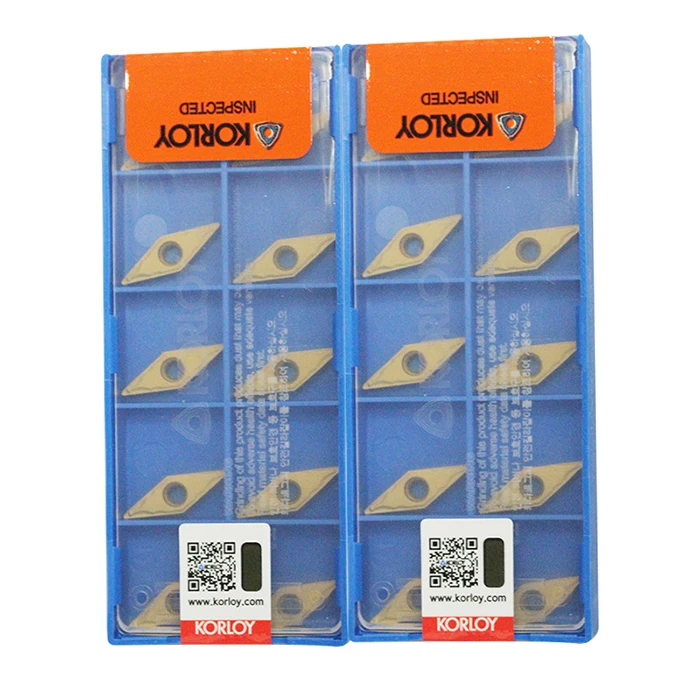 Корея KORLOY VBMT110304-HMP NC3020 VBMT110304-HMP NC3210 VBMT160404 PC9030(10 шт./лот) резец для внутренней обточки вставки