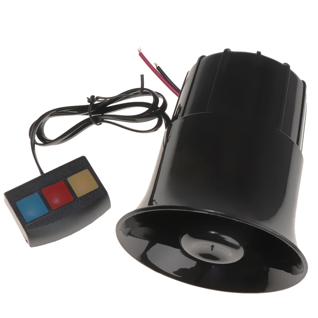 110db 12V 3 Sound PA System Loud Horn Siren Alarm Speaker For Car Motorcycle