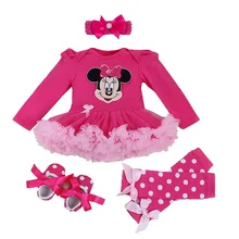 Одежда с рисунком Минни и Супермена; одежда для маленьких девочек; вечерние платья-пачки для маленьких девочек; одежда для малышей; комплект для новорожденных