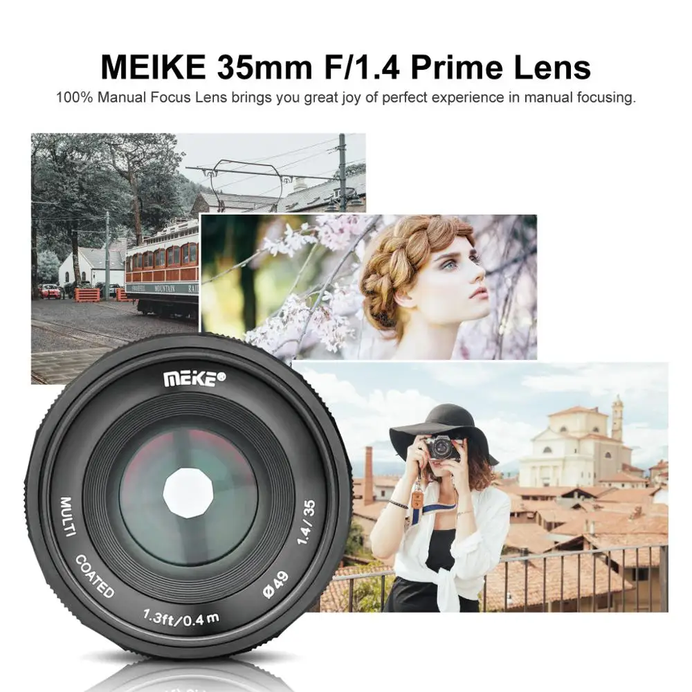 Meike 35 мм f1.4 объектив с ручной фокусировкой и большой диафрагмой для Olympus Micro 4/3